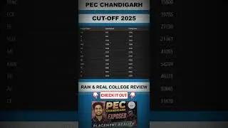 PEC Chandigarh Cutoff 2025 🔥 | Last Rank for Admission?