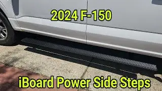 iBoard Power Side Steps for 21-24 Ford F-150 Super Crew Cab Install Guide/Review