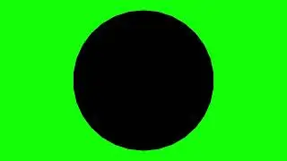 Black Triacontagon Green Background Scale Up