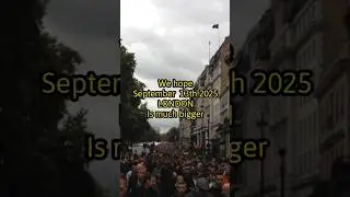 Please turn up peaceful on 13th September 2025 in London.