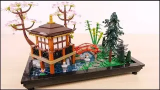 LEGO Zen Garden MOC Build |Relaxing Japanese Garden ASMR #lego #legobuild #legocollection #legovideo