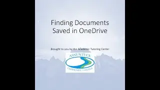 Finding Documents Saved in OneDrive