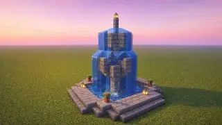 EPIC MINECRAFT WATER FOUNTAIN BUILD TUTORIAL! (Easy & Stunning) ✨ | Kadichur Gaming