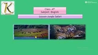DAV class-4th  Jungle Safari (Word-meaning)