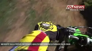 INCIDENTE SULLA PISTA DI MOTOCROSS, ADOLESCENTE RISCHIA LA PARALISI | 10/01/2026