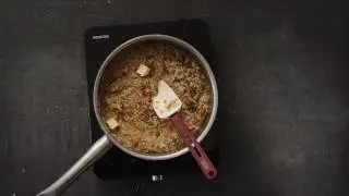 Estonian superfoods  buckwheat porridge with chanterelles HD