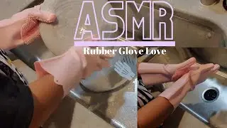 ASMR| New Rubber Gloves w/Bristles!! | Brush, Water, 💦& Clinking Sounds 🔊*Tingles* | LorryD TV