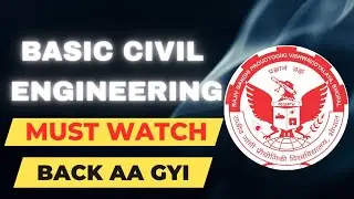 BASIC CIVIL ENGINEERING MUST WATCH 😓 //