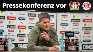 Die Pressekonferenz vor dem Spiel bei Bayer 04 Leverkusen