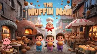 The Muffin Man | Nursery Rhyme for Kids | Jiggly Kids TV 