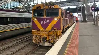 V/Line N473 City of Warragul Uncouples the H Set Passenger Cars at Southern Cross Station