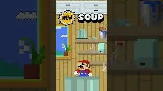 Mario cooks up some new soup #shortvideo  #animation #mario #suppermariobros