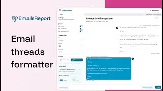 Convert Email Conversations into Clean Chat-Style | EmailsReport