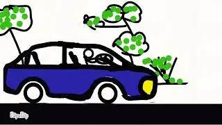 AJALI YA NG'OMBE NA GARI DOGO. #animation #art #stickfigure #stickman 