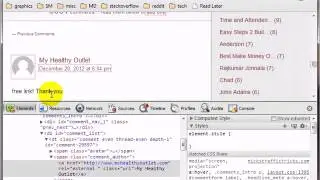 Chrome Tools:  Inspect Element