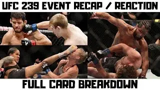 UFC 239 Jones vs Santos Recap - Full Fight Card Reaction and Breakdown