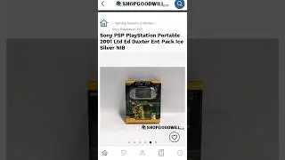 PSP 2001 Model NIB sold $443.00 Rare to still see these sealed #psp #sony #goodwill #playstation