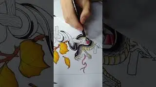✍🏻 Processo neotrad - #draw #desenho #desenhoamao #artwork #drawingshorts #illustrator #artneotrad