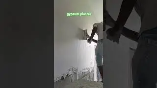Gypsum plastering #gypsumplaster