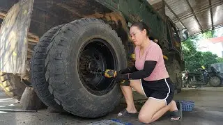 Amazing Mechanic Girl Repairs Truck Rear Wheel Drive System PERFECTLY  | Full Professional Repair