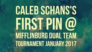Caleb Schans pins the reigning 4th place winner