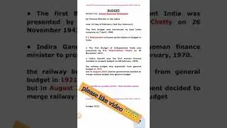 Budget 🇮🇳🇮🇳facts in short  by Anshul Gaur #shorts