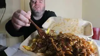 pizza and loaded fries pizza town hadleigh suffolk uk mukbang
