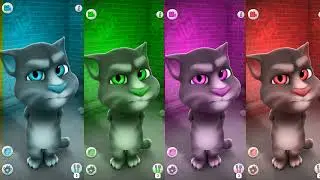 Talking Ginger color effects videos || Talking Tom cat Gameplay Trailer HD color effects funny video