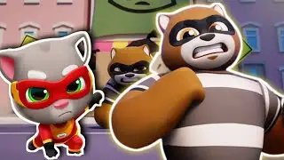 Raccoon Invasion in Talking Tom Hero Dash! - Tom vs Big Raccoons | gameplay walkthrough #talkingtom