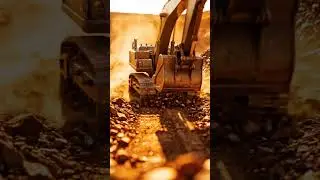 Powerful Excavator Digging Deep 🚧 Heavy Machinery in Action!