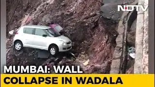 15 Cars Damaged As Wall Of A Building Collapsed In Wadala After Heavy Rain