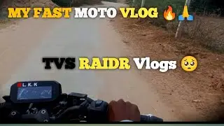MY Fast Vlog 🔥TVS RAIDR  Bikeride 😱 #myfistvlog #tvsraidertopspeed#tvsraidermodified #tvsvideo