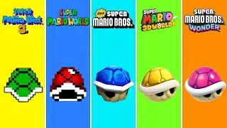 Evolution of Koopa Shell usage method in Super Mario games (1985 ~ 2023)