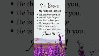 Reasons to Trust God: Six Assurances of His Care and Presence #quotes #love #automobile#motivation