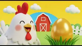 Egg on the Farm 🥚🐔🎶 | Fun Nursery Rhyme for Kids | Farm Animal Song | 3D Animation