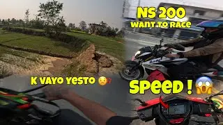 Once again race with Ns 200😳
