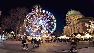 Justus fährt Riesenrad Winterrad Nürnberg am Jakobsplatz