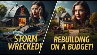 Miniature Farm Reconstruction After Storm Damage | Barn and Bridge Rebuild