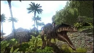 Ark Survival Evolved Battles- Acrocanthosaurus vs T-rex