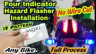 Hazard Flasher Installation In Pulsar 150 | How To Install Four Indicator Hazard Flasher In Pulsar