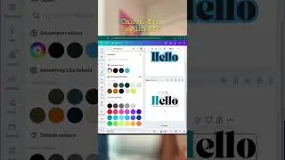 How to create Multi Color text in canva. Multi colour text in canva #canva