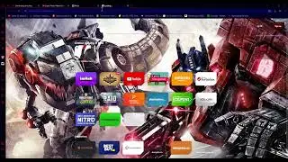 New transformers fall of cybertron mod for Opera GX (in progress)