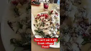 Greek restaurant food in the village you can&rsquo;t believe the portions! #greekfood