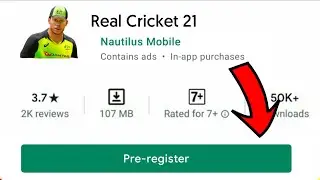 Real Cricket 21 Pre-registration On Playstore Register Now