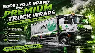 Boost Your Brand with Premium Truck Wraps from Printzone Advertising!