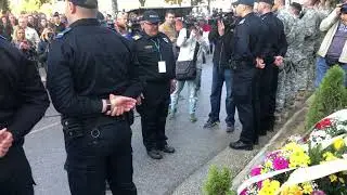 Otkrivanje spomen-ploče policijskim službenicima Adisu Šehoviću i Davoru Vujinoviću
