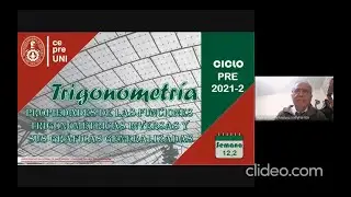 CepreUNI- Trigonometria12.2/ PROPIEDADES DE LAS FUNCIONES TRIGONOMETRICAS INVERSAS Y SUS GRAFICAS