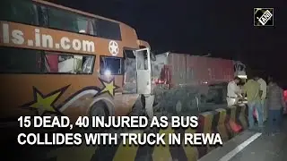 MP: 15 dead, 40 injured as bus collides with truck in Rewa | Latest News