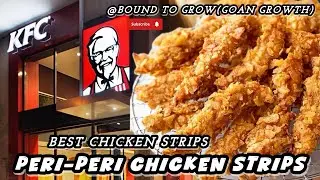 Peri peri chicken strips recipe| The best KFC style strips #periperichicken #chickenstrips #kfc 