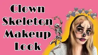 Clown Skeleton Makeup Tutorial | Cristina Castellano